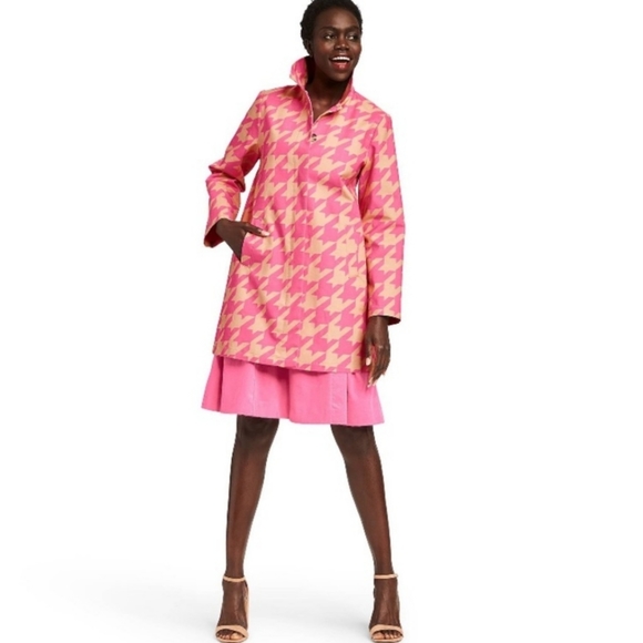 💥Host Pick💥Isaac Mizrahi houndstooth coat M🦄💋 - Picture 6 of 7